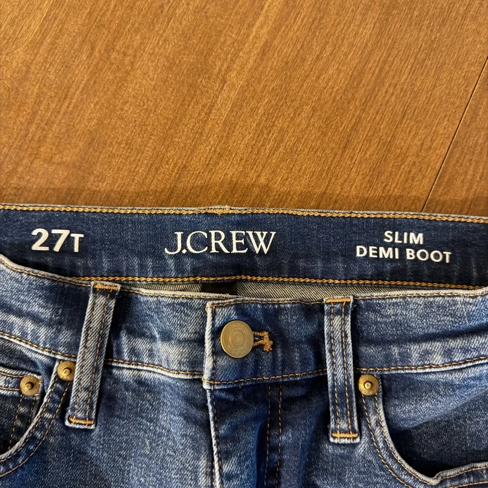 J Crew Classic Blue Slim Demi Boot NEW